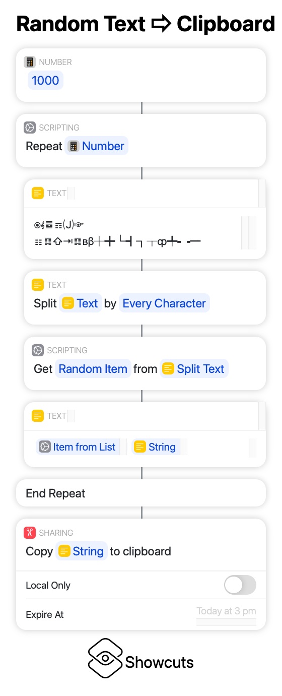 Random Text ⇨ Clipboard