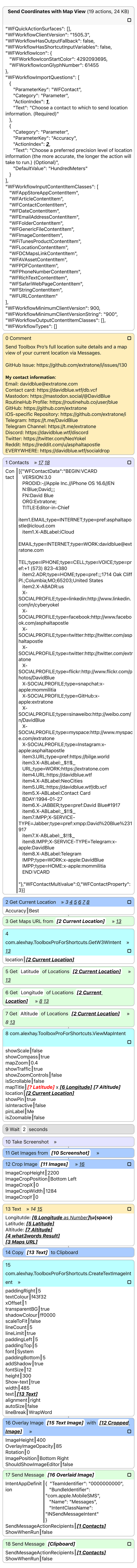 Send Coordinates with Map View Shortcut Source