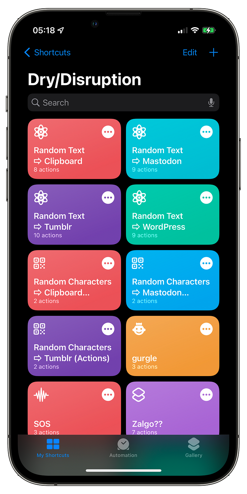 TextFuckShortcuts