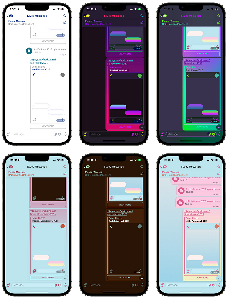 Telegram Themes Archived 2 Grid